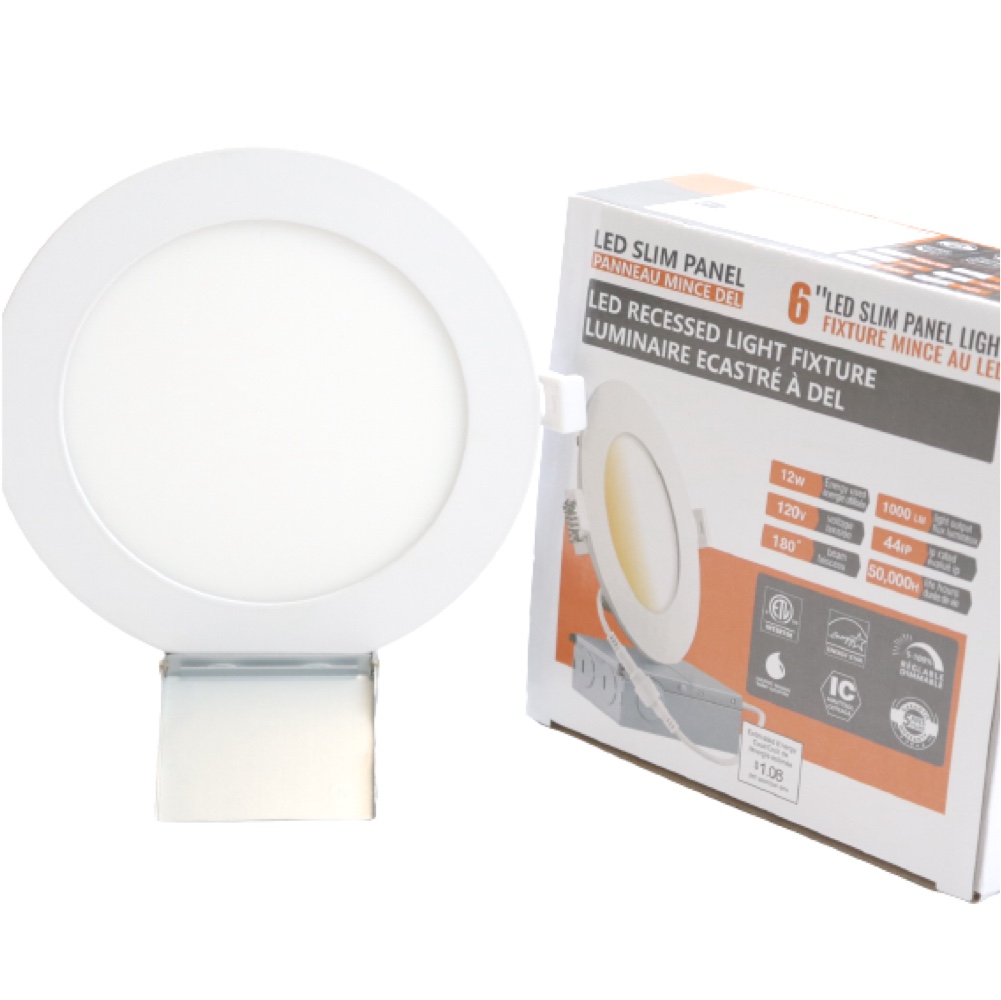 Downlight de panel delgado de 6 pulgadas y 5 ct