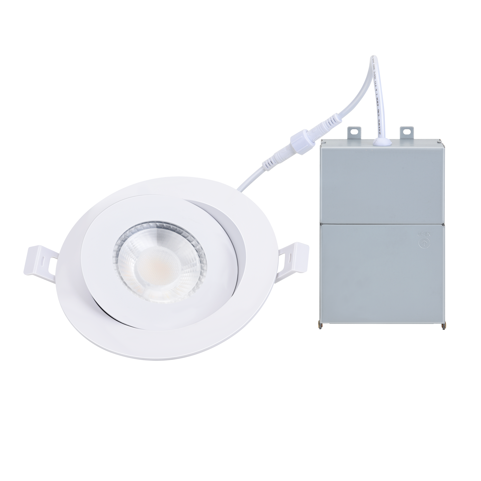 4 '9W LED globo ocular empotrado cardán abajo luz 3CCT IP54 ubicación húmeda 900LM regulable ETL Energy Star certificado