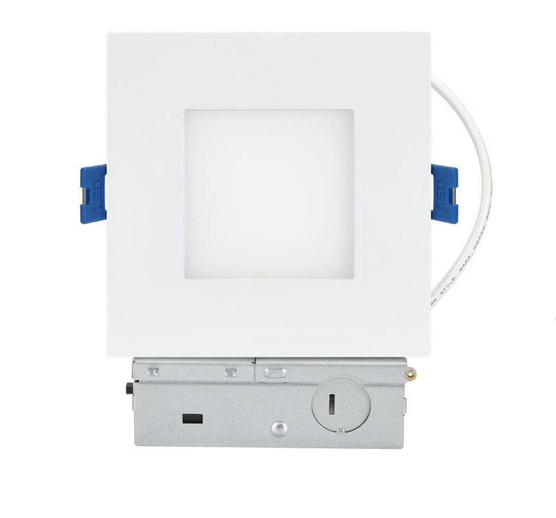 4in 6in ETL listado IC clasificado cuadrado 3000K/4000K/5000K/6000K/3CCT/5CCT Downlight LED empotrado regulable seleccionable 