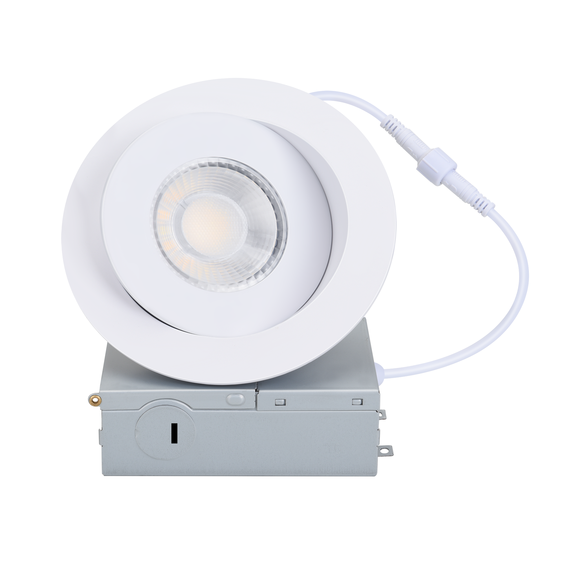 Downlight YG013D9-R-2L-WL-2.4G de cardán con globo ocular LED con control remoto de 4 pulgadas y 2,4G