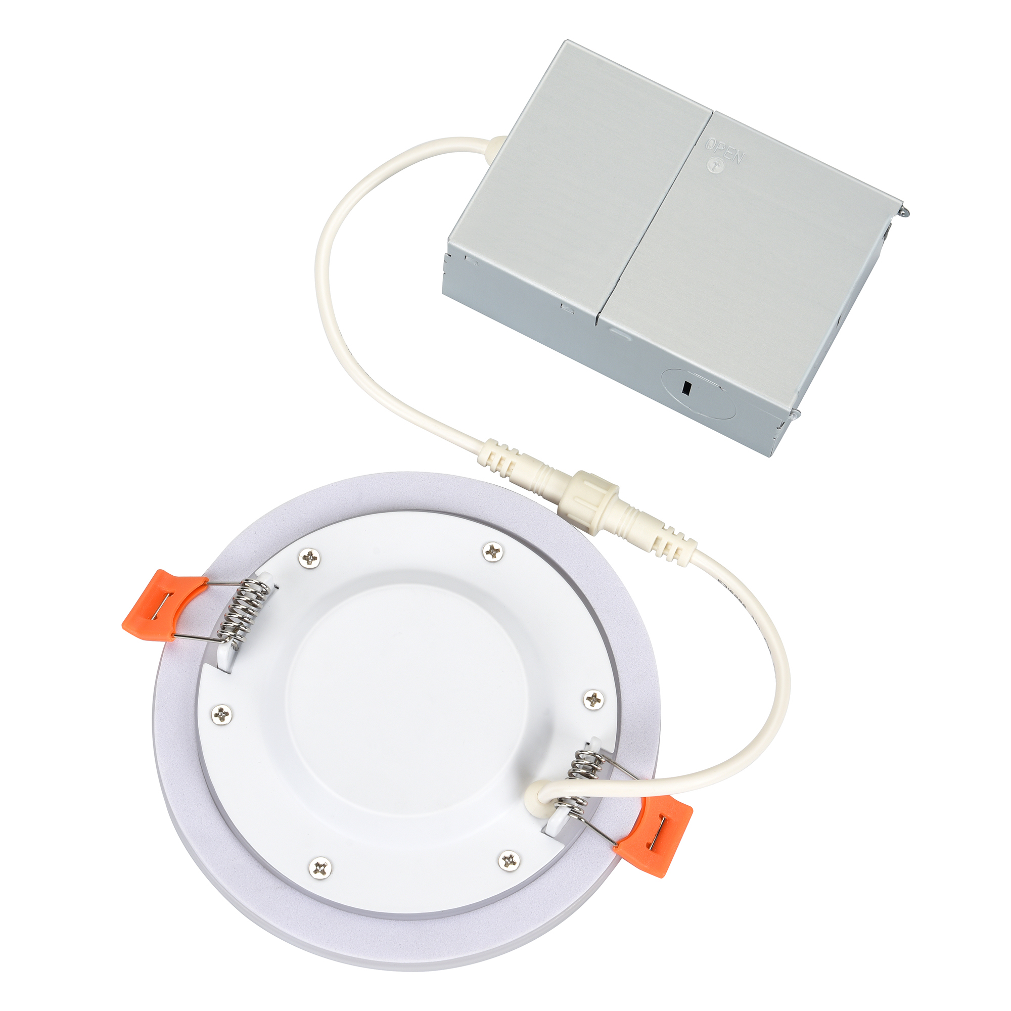 4in 6in Color redondo cambiable 5CCT 2700K/3000K/3500K/4000k/5000k+luz nocturna 2700K Downlight LED empotrado regulable regulable con caja de conexiones Clasificación IC con certificación ETL