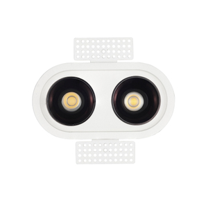 Twins LED cabezal empotrado moderno Downlight interior foco de techo malla de panal antideslumbrante AC120-277V para sala de estar