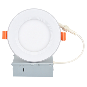 4in 6in Color redondo cambiable 5CCT 2700K/3000K/3500K/4000k/5000k+luz nocturna 2700K Downlight LED empotrado regulable regulable con caja de conexiones Clasificación IC con certificación ETL