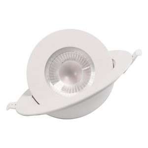 360 grados de rotación 6 pulgadas 12W LED cardán abajo luz 1300LM regulable ubicación húmeda 3CCT color cambiable