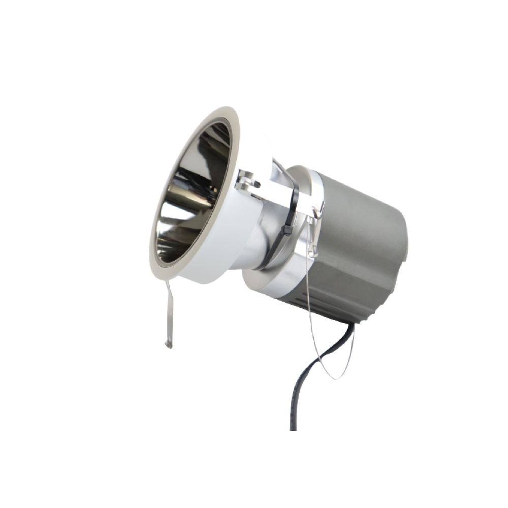 Downlight LED COB cuadrado redondo UGR&lt;10 serie profunda IP65 Downlight ajustable con ángulo de haz 15D-38D