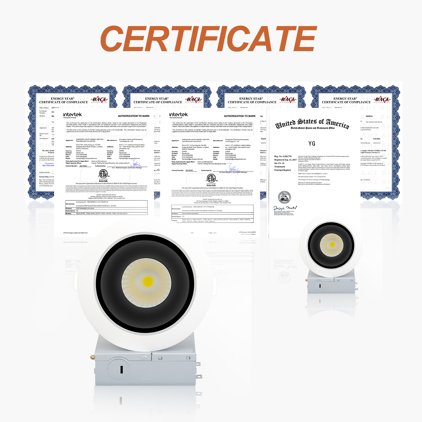 El punto antideslumbrante del cambio del CCT regulable enciende Downlight del techo